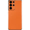 Orange Carbon Fiber Specialty Material Galaxy S21 Ultra 5G Skin